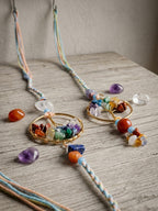 NVR Set of 2 Artificial Stones Bhaiya Bhabhi Rakhi with Roli Chawal Chandan Mishri | Grocsy