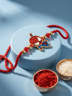 NVR Kids Spider Man Character Artificial Beads Thread Rakhi with Roli Chawal Chandan | Grocsy