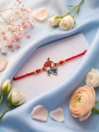 NVR Kids Spider Man Character Artificial Beads Thread Rakhi with Roli Chawal Chandan | Grocsy