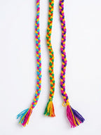 NVR Set of 3 Multicolor Thread Rakhi with Roli Chawal Chandan Mishri | Grocsy