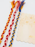 NVR Set of 3 Multicolor Thread Rakhi with Roli Chawal Chandan Mishri | Grocsy