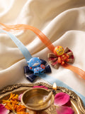 NVR Set of 2 Superhero Kids Rakhi with Roli Chawal Chandan Mishri | Grocsy