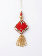 NVR Set of 2 Kundan Studded & Artificial Stones Bhaiya Bhabhi Rakhi with Roli Chawal | Grocsy