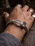 NVR Silver Plated Trishool Design Rudraksh Rakhi Bracelet with Roli Chawal Chandan Mishri | Grocsy
