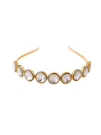 NVR Women Kundan Studded Hair Band | Grocsy