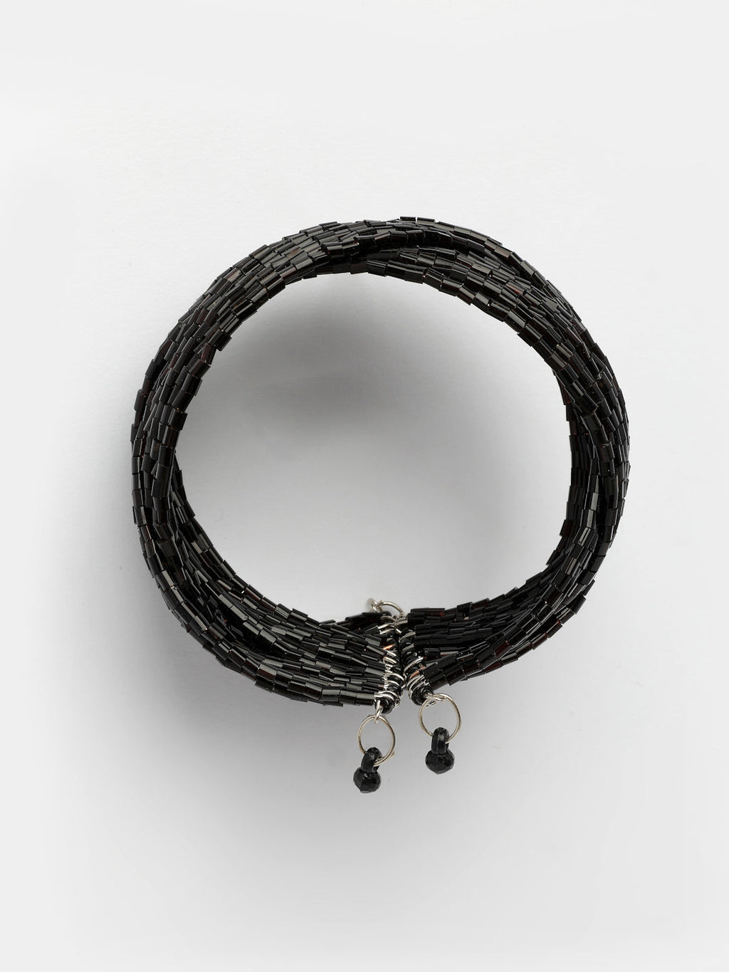 NVR Women's Black Artificial Beads Western Cuff Bracelet | Grocsy