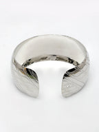NVR Women's Silver-Plated Self-design Cuff Bracelet