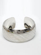 NVR Women's Silver-Plated Self-design Cuff Bracelet