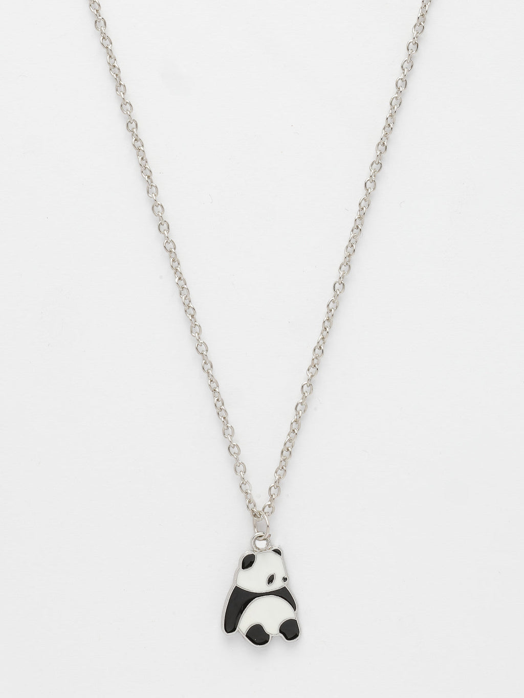 NVR Women's Silver-Plated Chain With Panda Pendant | Grocsy