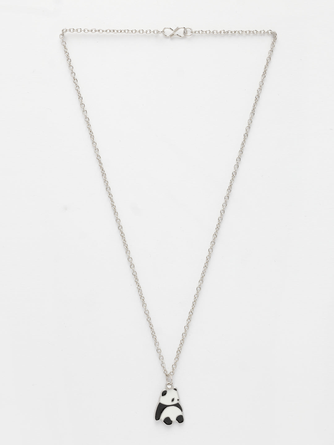 NVR Women's Silver-Plated Chain With Panda Pendant | Grocsy