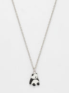 NVR Women's Silver-Plated Chain With Panda Pendant | Grocsy