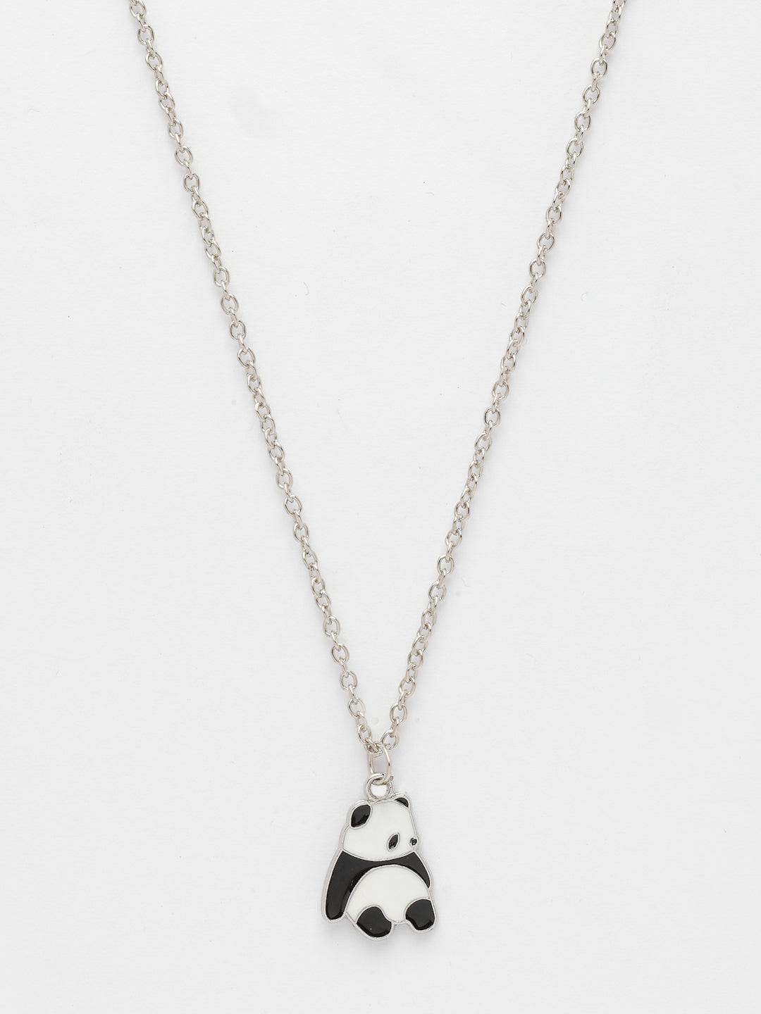 NVR Women's Silver-Plated Chain With Panda Pendant | Grocsy