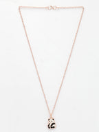 NVR Women's Rose Gold-Polished Chain With Panda Pendant | Grocsy