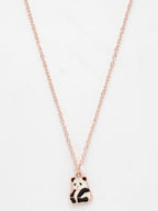 NVR Women's Rose Gold-Polished Chain With Panda Pendant | Grocsy