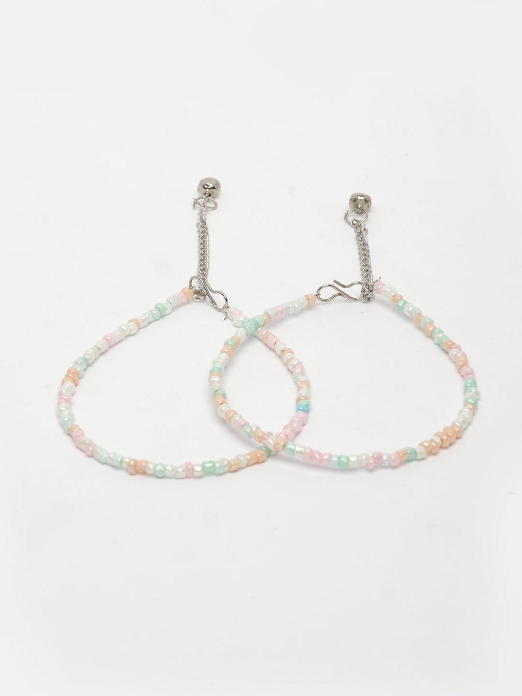 NVR Women's Multi-Coloured Artificial Beads Anklet | Grocsy
