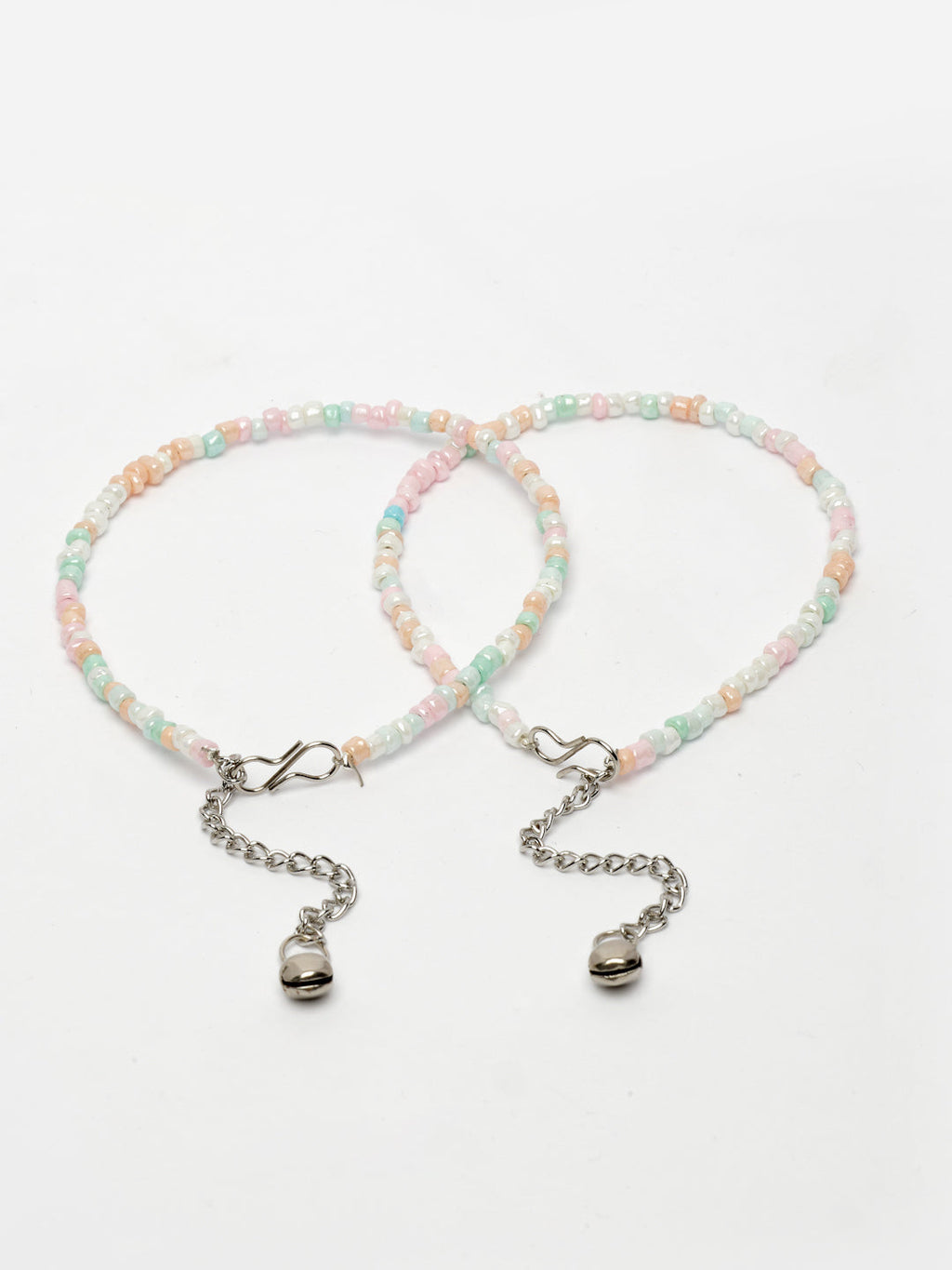 NVR Women's Multi-Coloured Artificial Beads Anklet | Grocsy