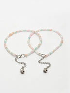 NVR Women's Multi-Coloured Artificial Beads Anklet | Grocsy