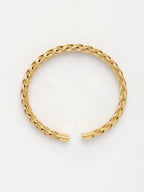 NVR Men's Gold-Polished Stainless Steel Cuff Bracelet