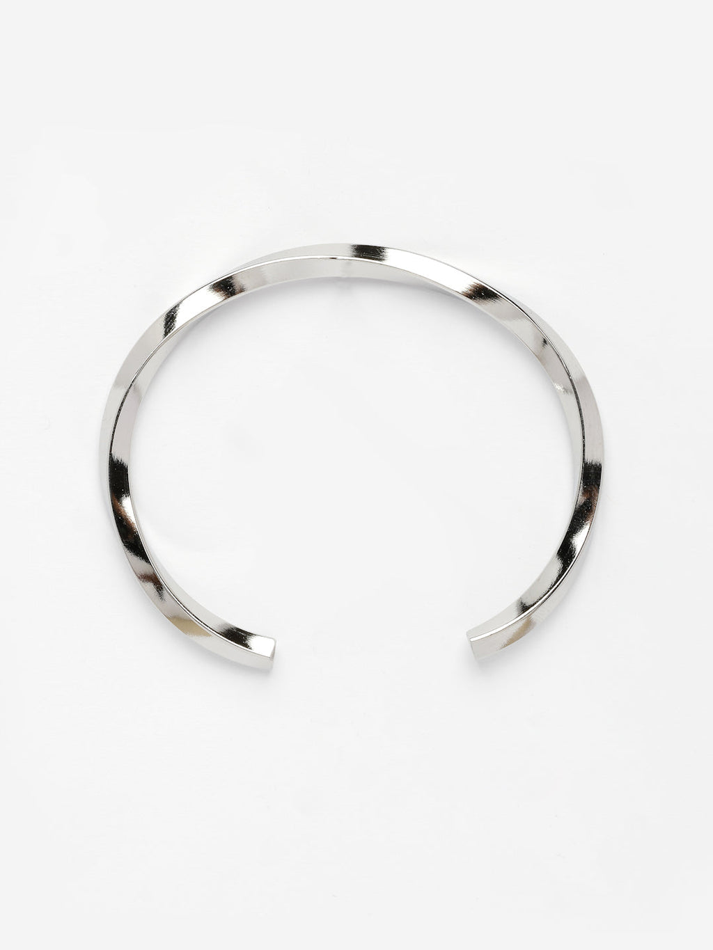 NVR Men's Silver-Plated Stainless Steel Cuff Bracelet | Grocsy