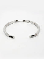 NVR Men's Silver-Plated Stainless Steel Cuff Bracelet | Grocsy