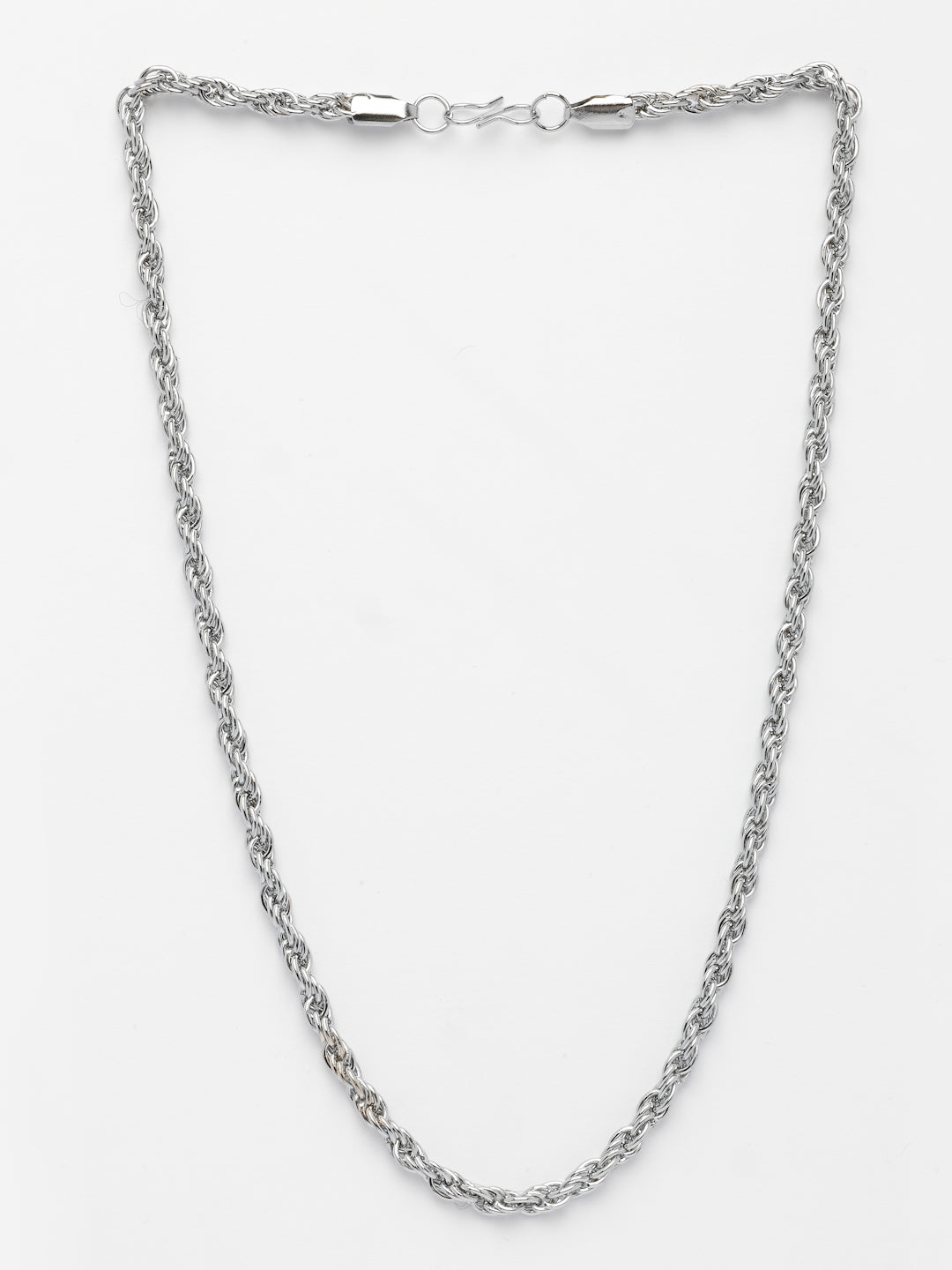 NVR Men's Silver-Plated Stainless Steel Chain | Grocsy