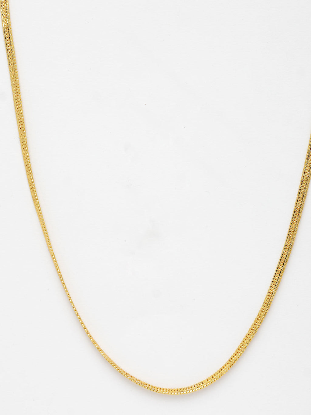 NVR Men's Gold-Polished Minimal Chain | Grocsy