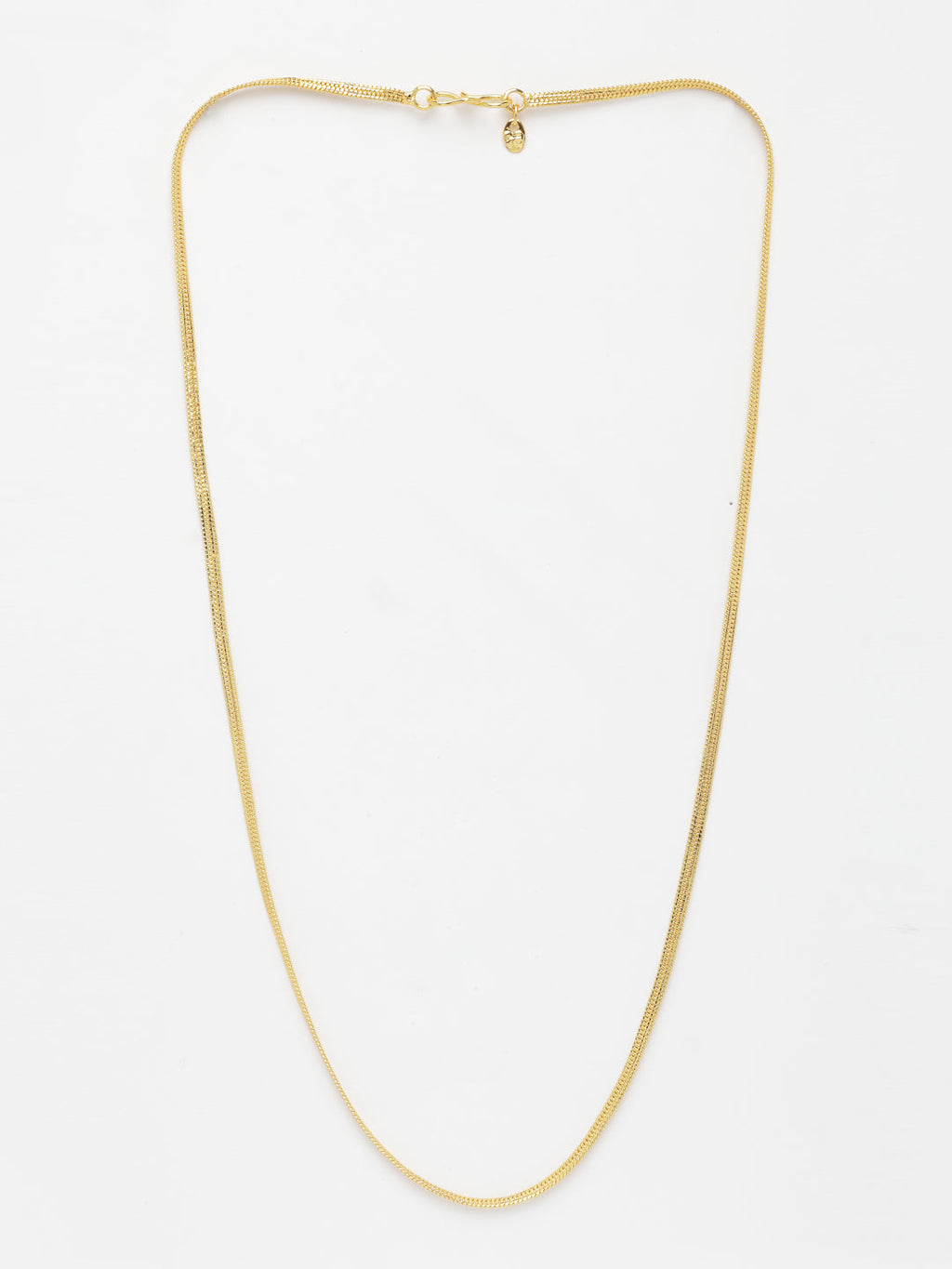 NVR Men's Gold-Polished Minimal Chain | Grocsy