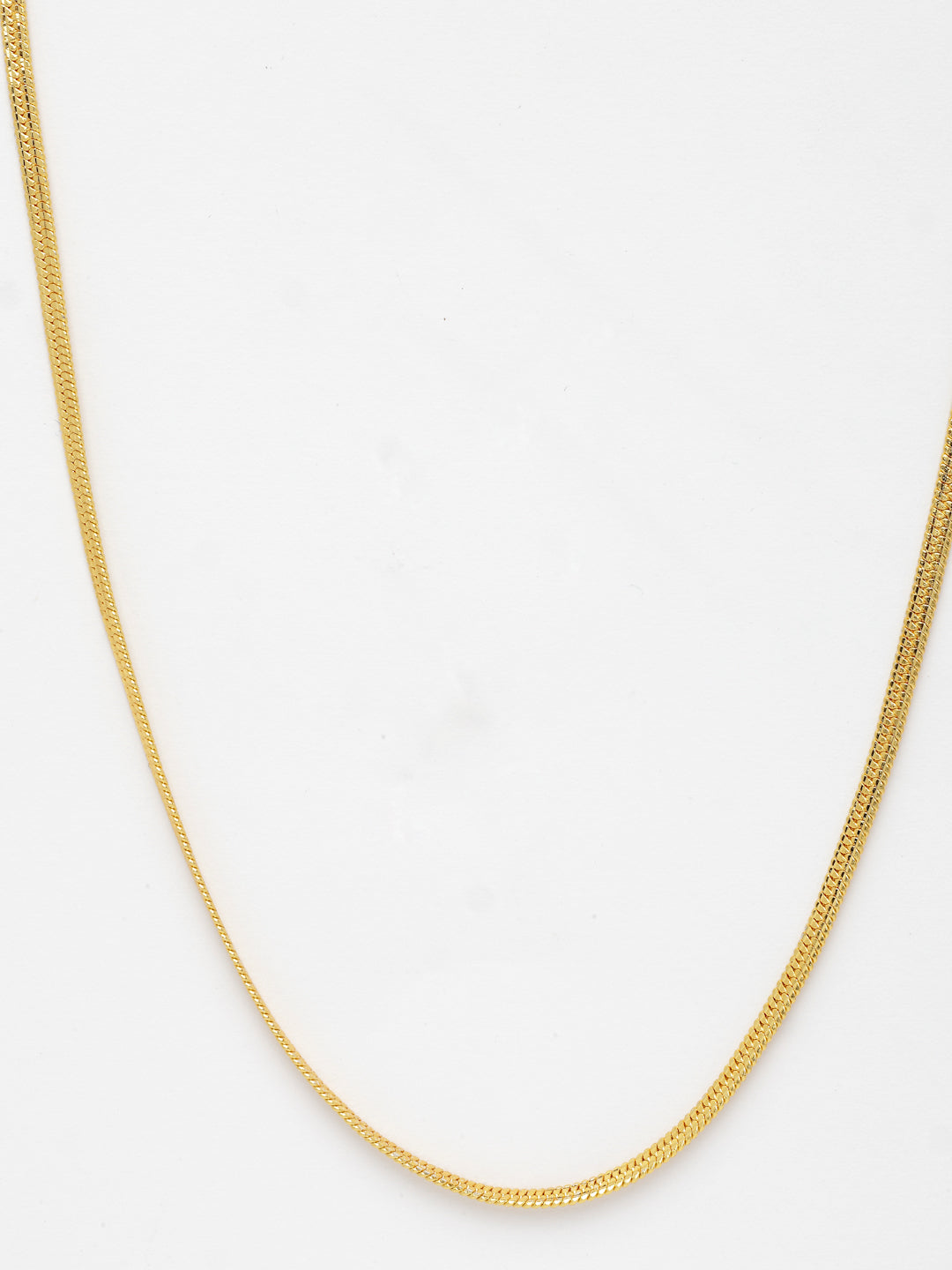 NVR Men's Gold-Polished Minimal Chain | Grocsy