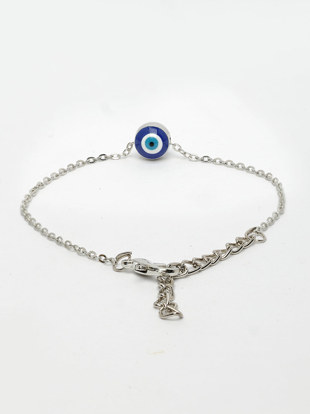 NVR Women's Set of 2 Gold & Silver Polished Evil eye Link Bracelet | Grocsy