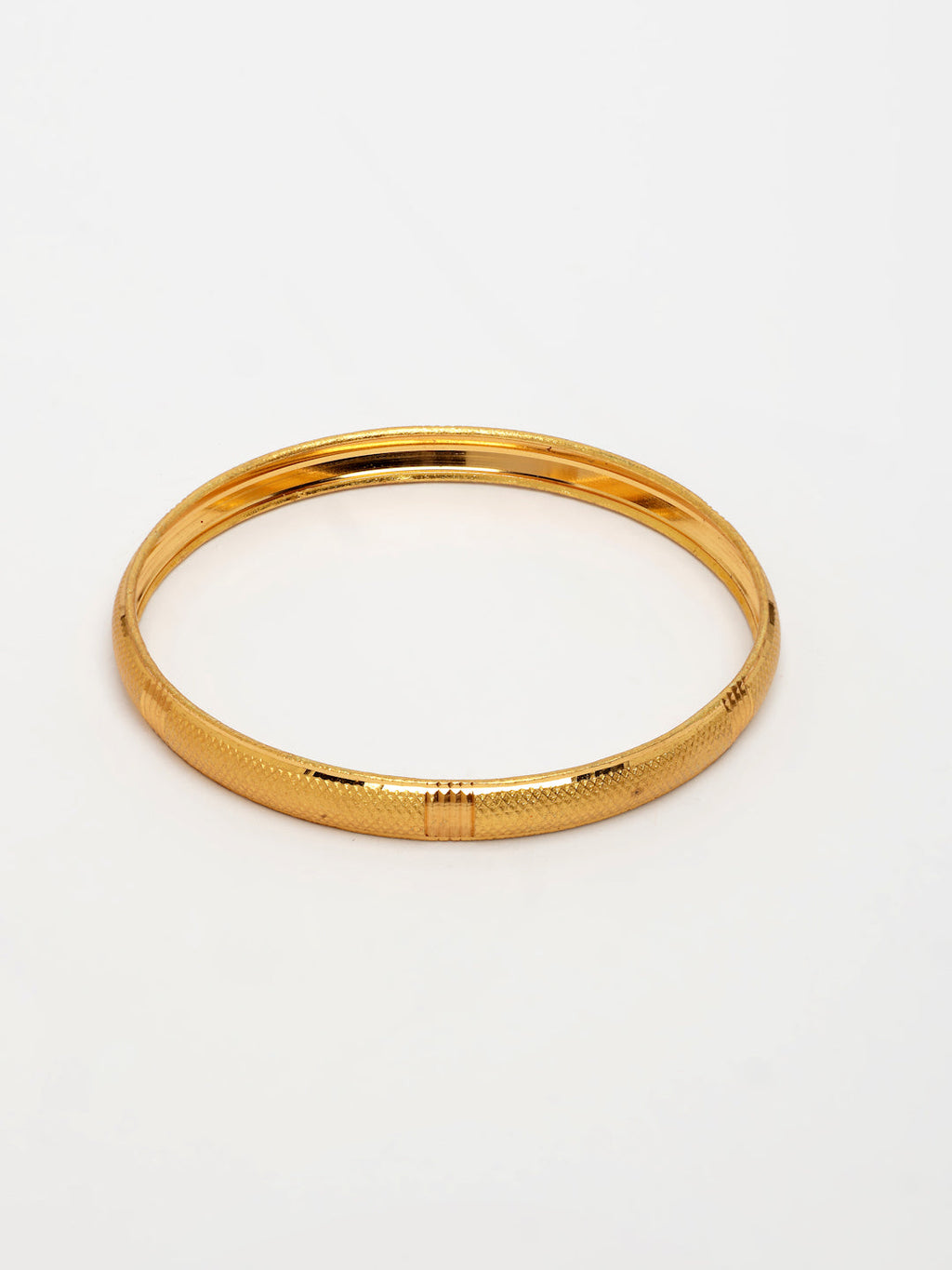 NVR Women's Set of 4 Gold-Polished Traditional Bangles | Grocsy