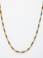 NVR Women's Gold-Polished Artificial Beads Chain | Grocsy