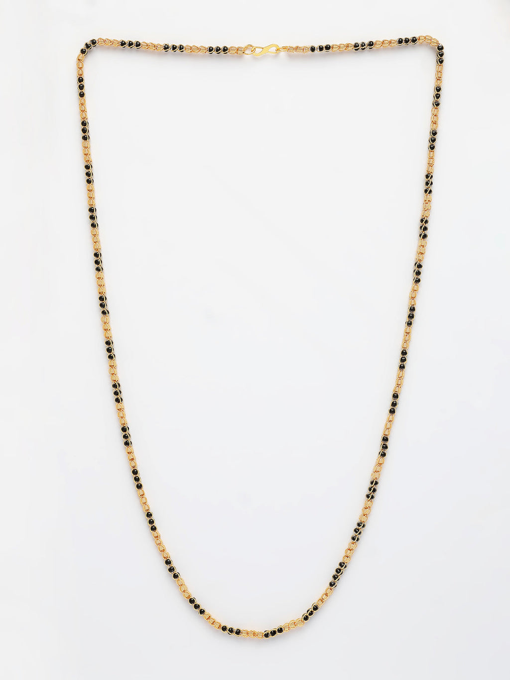 NVR Women's Gold-Polished Artificial Beads Chain | Grocsy