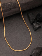 NVR Women's Gold-Polished Minimal Chain | Grocsy