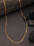 NVR Women's Gold-Polished Minimal Chain | Grocsy