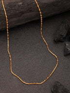NVR Women's Gold-Polished Minimal Chain | Grocsy