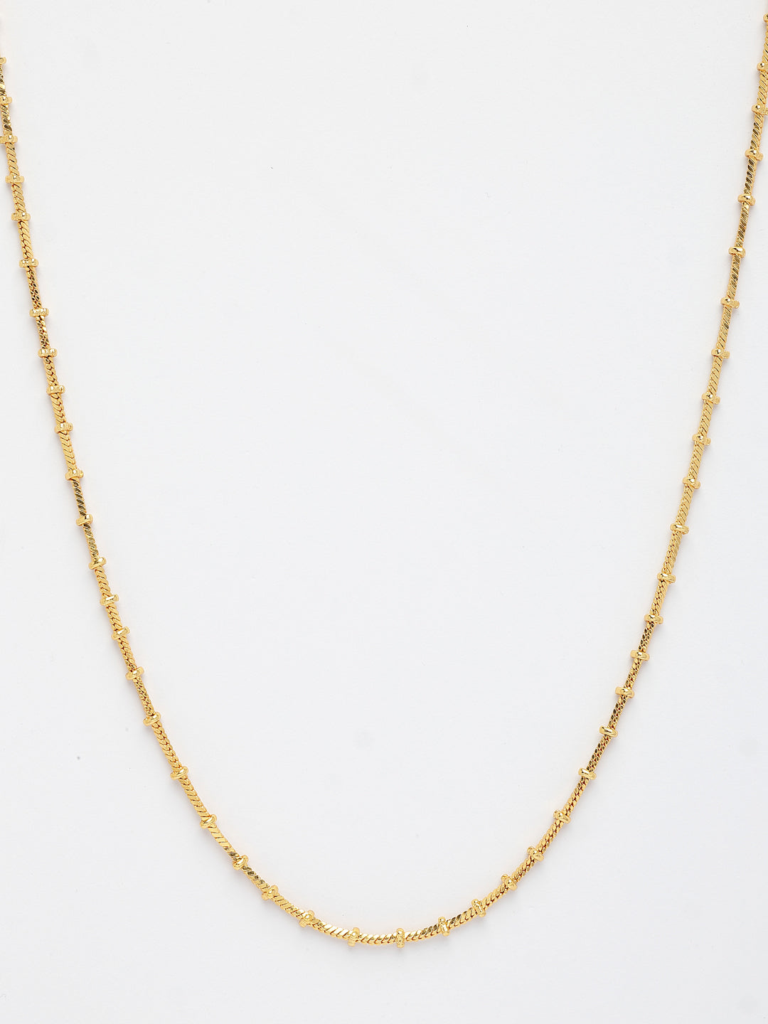 NVR Women's Gold-Polished Minimal Chain | Grocsy