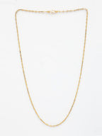 NVR Women's Gold-Polished Minimal Chain | Grocsy