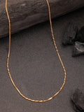 NVR Women's Gold-Polished Minimal Chain | Grocsy
