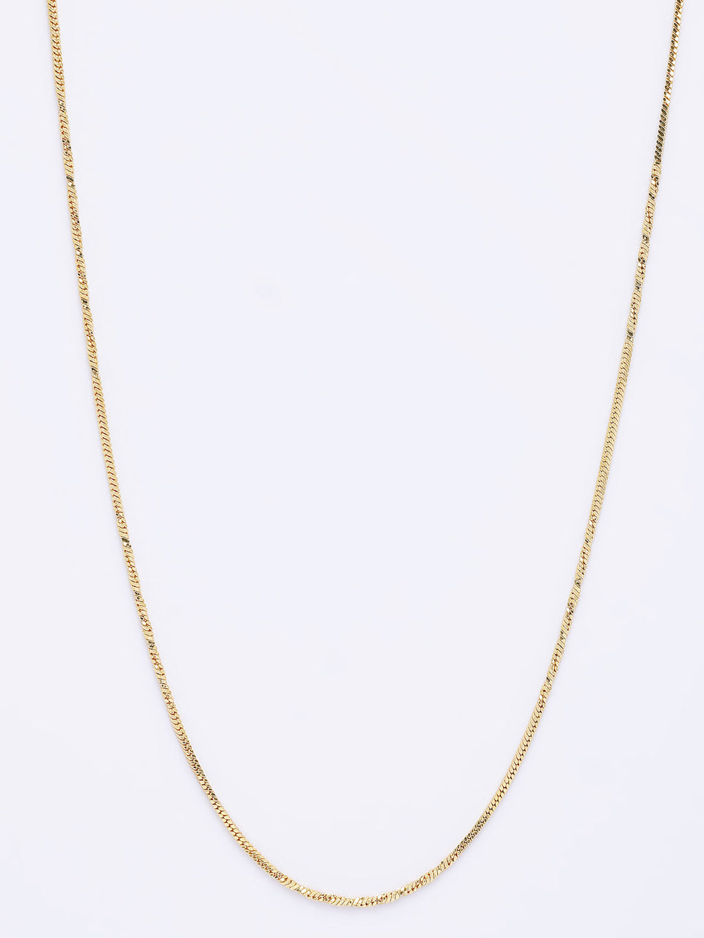 NVR Women's Gold-Polished Minimal Chain | Grocsy
