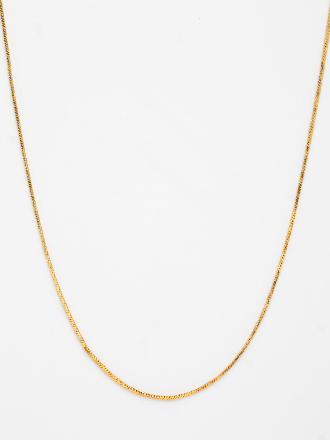 NVR Women's Gold-Polished Minimal Chain | Grocsy
