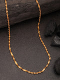 NVR Women's Gold-Polished Minimal Chain | Grocsy