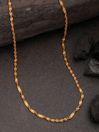 NVR Women's Gold-Polished Minimal Chain | Grocsy