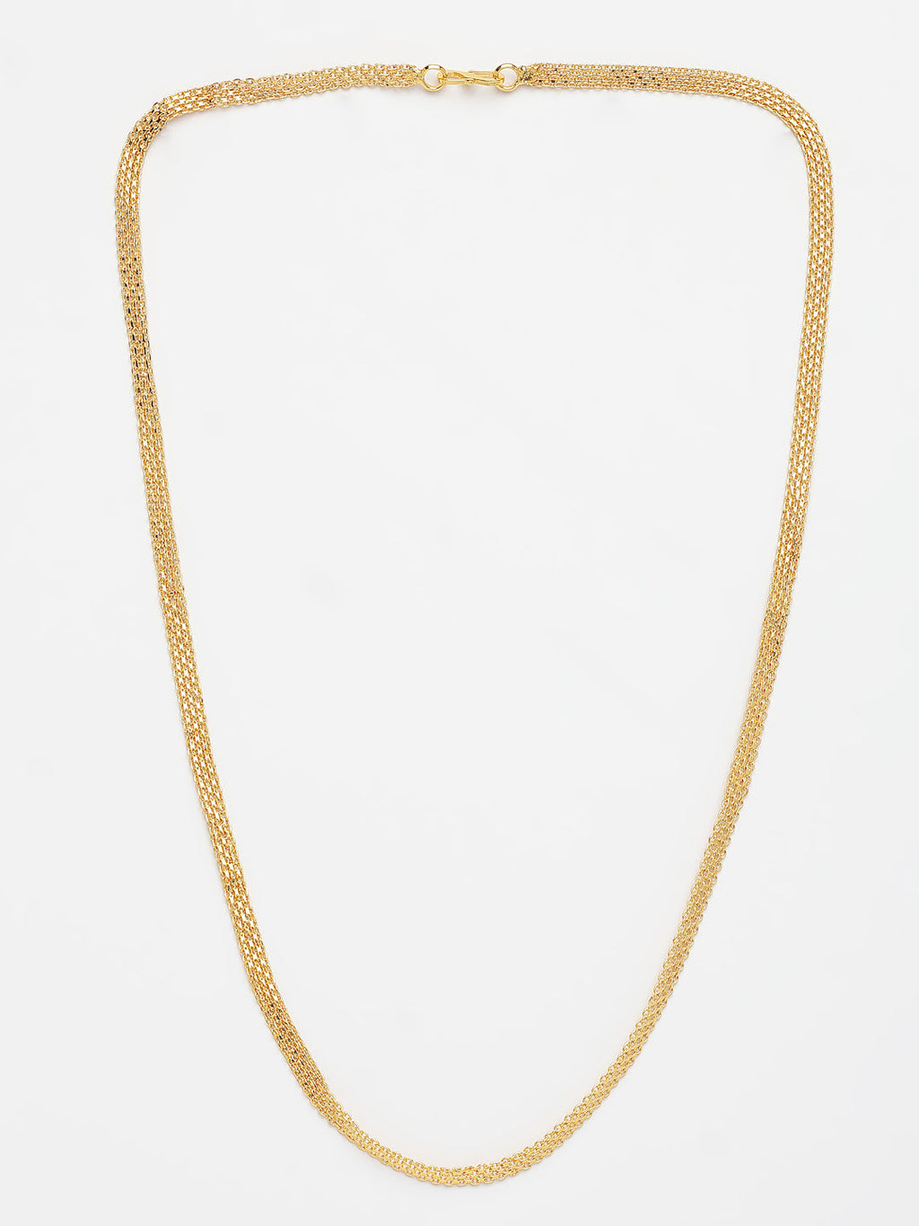NVR Women's Gold-Polished Minimal Chain | Grocsy