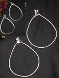 NVR Women's Pair of 2 Silver-Plated Anklets | Grocsy