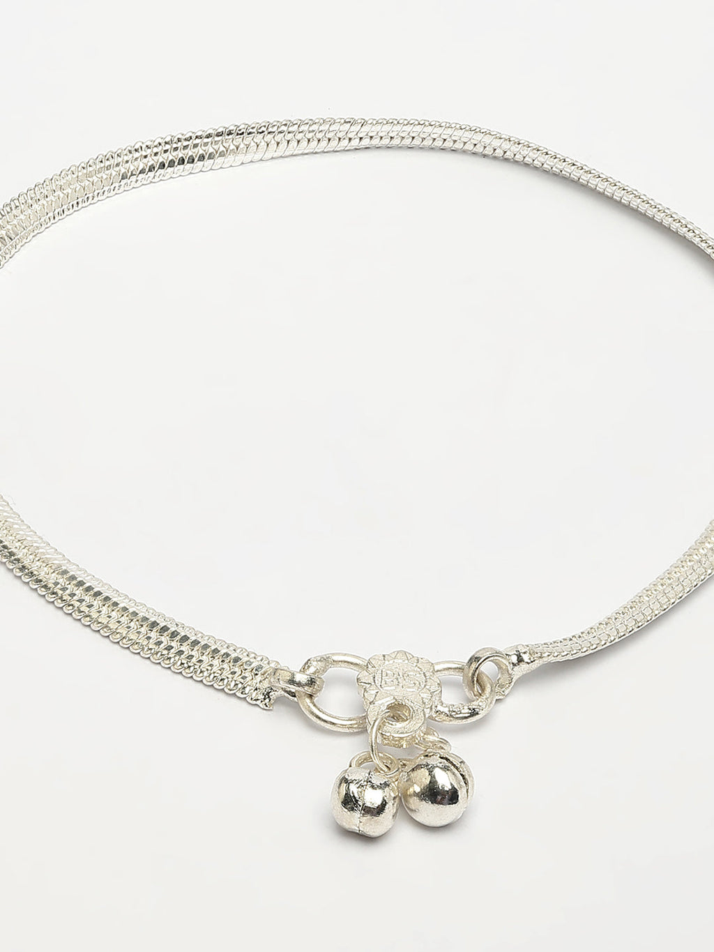 NVR Women's Pair of 2 Silver-Plated Anklets | Grocsy