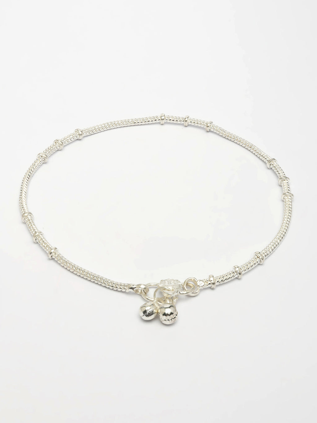 NVR Women's Pair of 2 Silver-Plated Anklets | Grocsy
