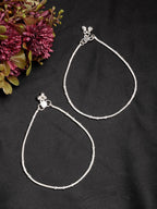NVR Women's Pair of 2 Silver-Plated Anklets | Grocsy