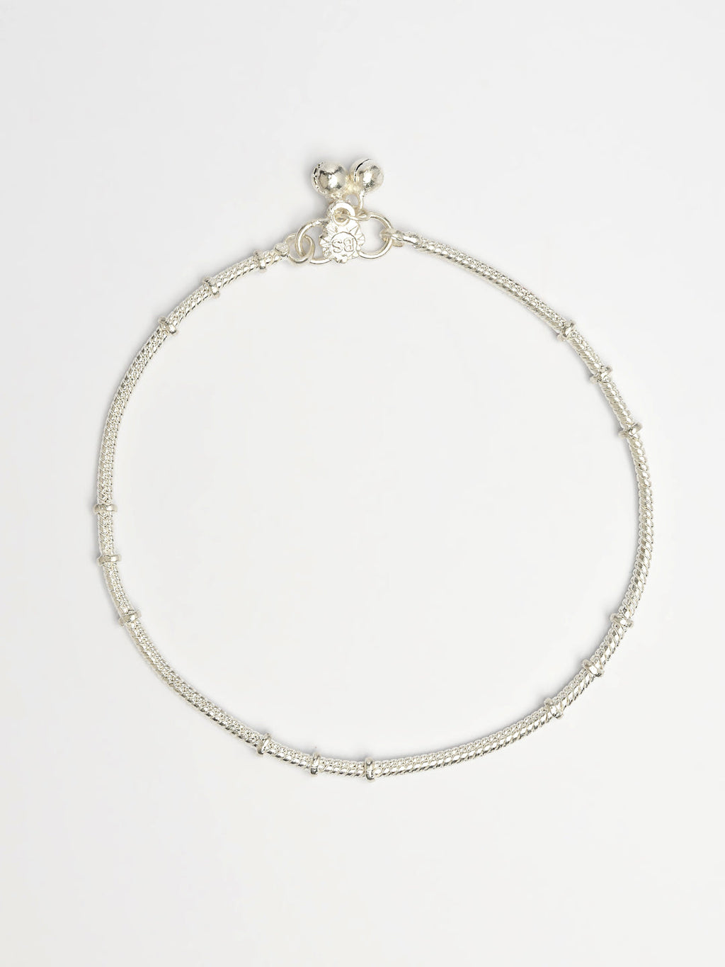 NVR Women's Pair of 2 Silver-Plated Anklets | Grocsy