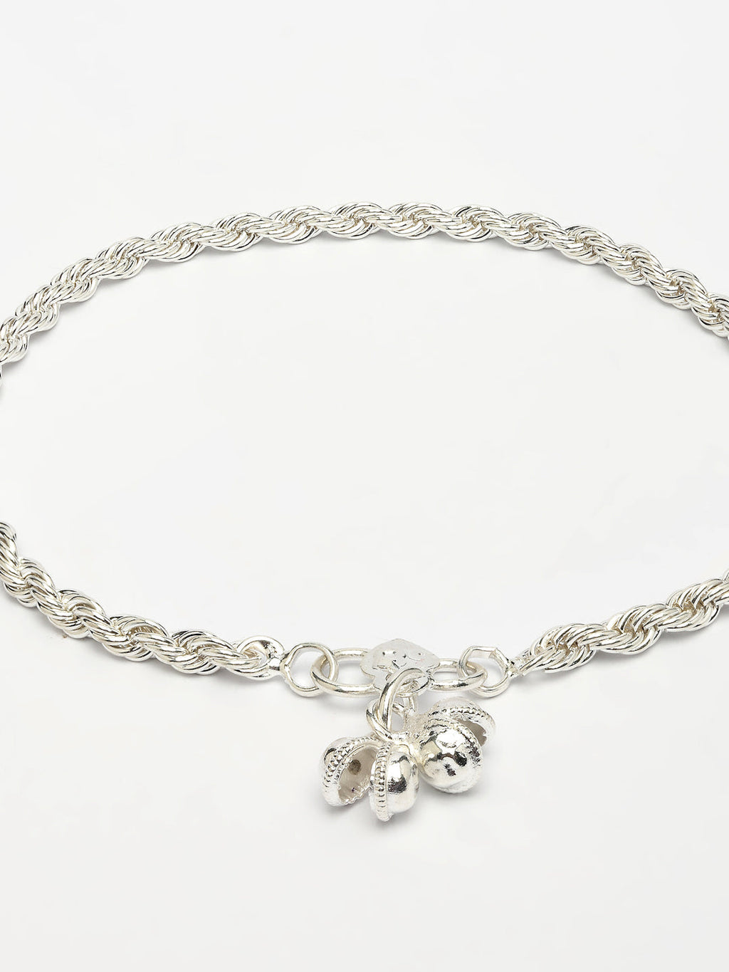 NVR Women's Pair of 2 Silver-Plated Anklets | Grocsy