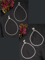 NVR Women's Pair of 2 Silver-Plated Anklets | Grocsy